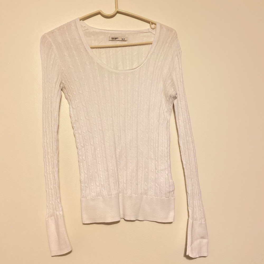 White sweater From Old Navy
